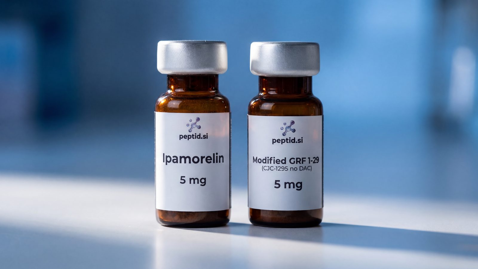 Ipamorelin in CJC-1295: Raziskovalna peptida rastnega hormona